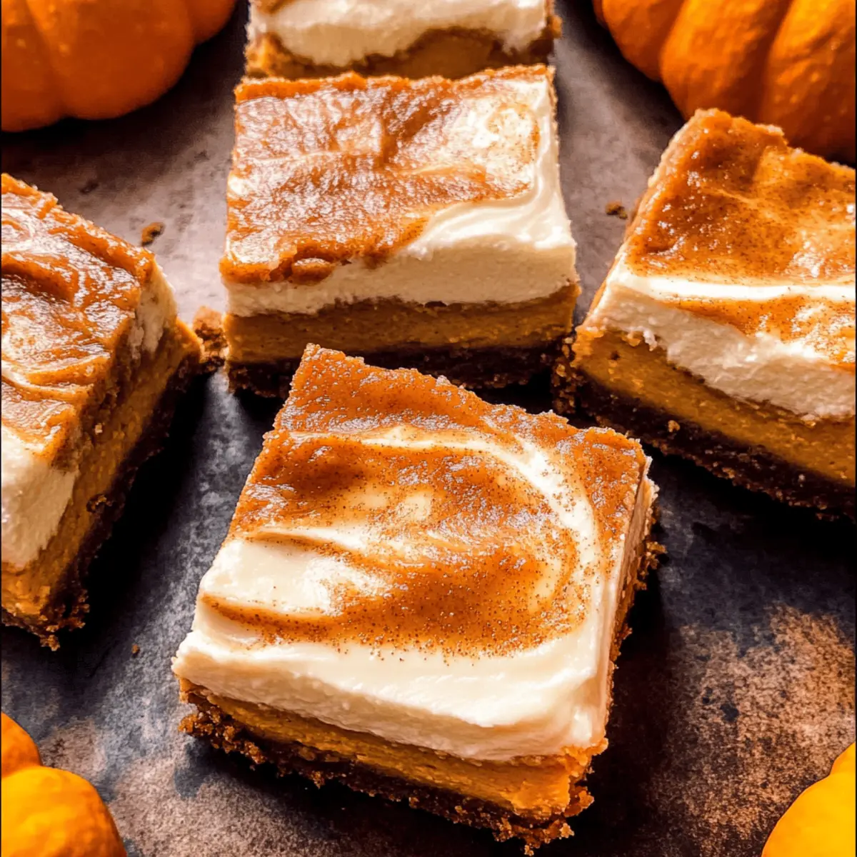 Pumpkin Cheesecake Bars