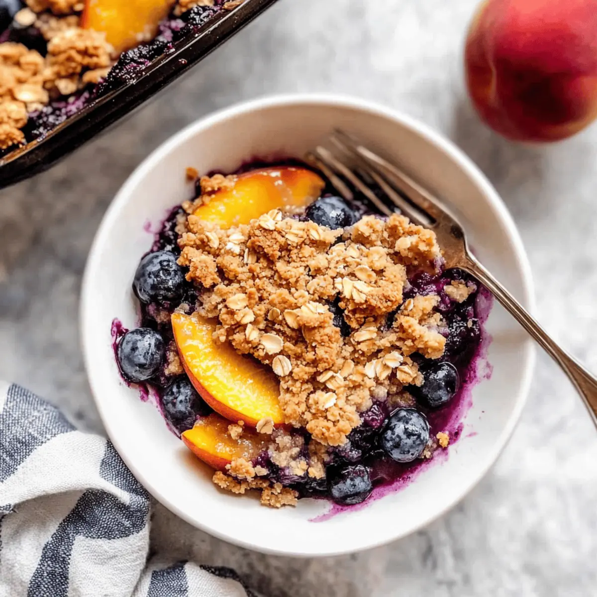 Blueberry Peach Crumble