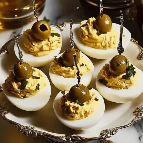 Martini Deviled Eggs