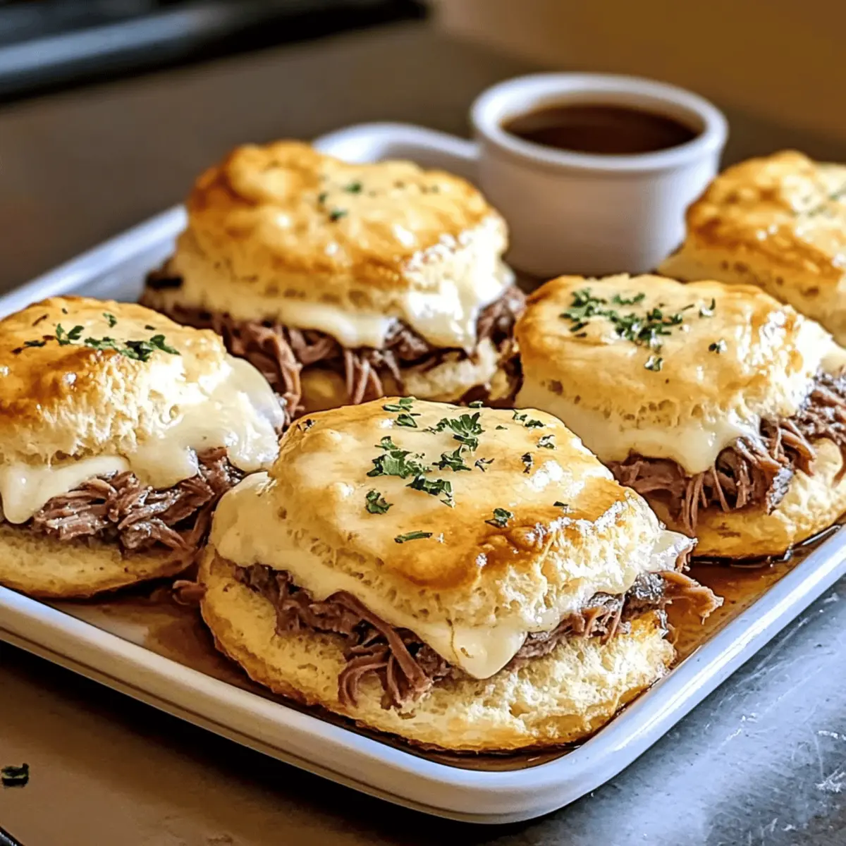 Baked French Dip Biscuits: Comfort Food Everyone Will Love 4 Baked French Dip Biscuits