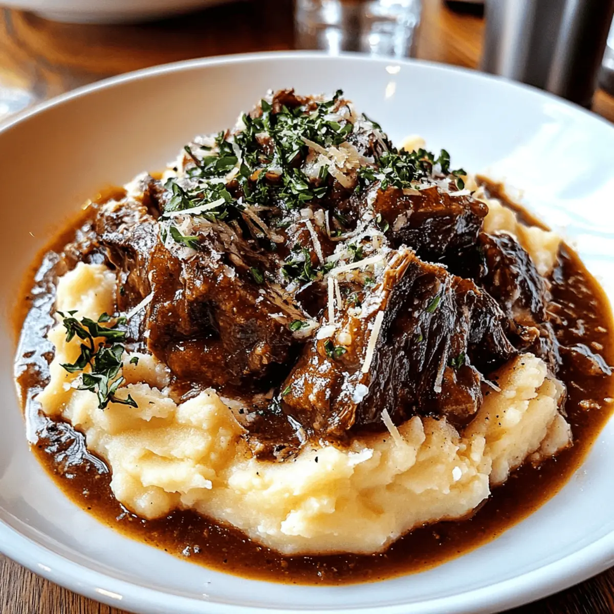 Rib Ragu with Parmesan Mashed Potatoes