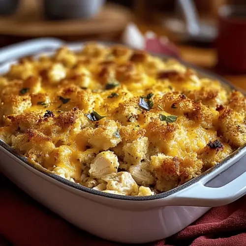 Chicken And Stuffing Casserole