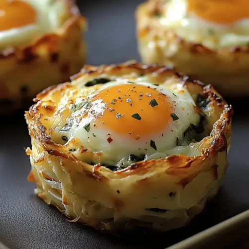 Baked Eggs Napoleon