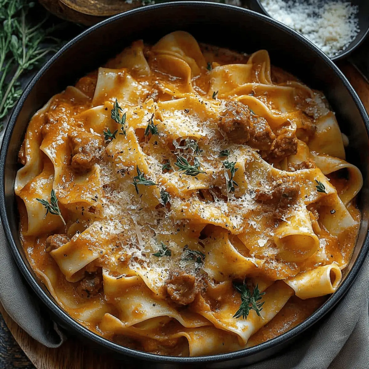 Deliciously Spicy Creamy Pappardelle Pasta for Cozy Nights 4 Creamy Pappardelle Pasta