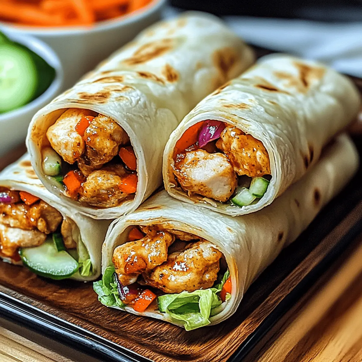 Firecracker Chicken Wraps: Spicy Flavor in Every Bite! 2 Firecracker Chicken Wraps ej6eu6