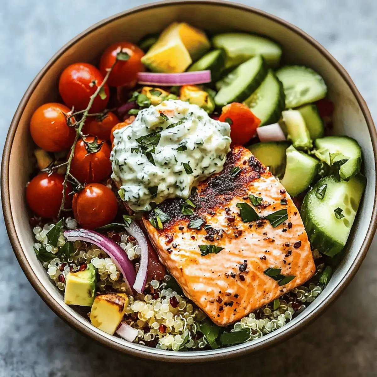 Savory Salmon Bowl: Healthy and Flavorful Meal Prep Magic 4 Salmon Bowl