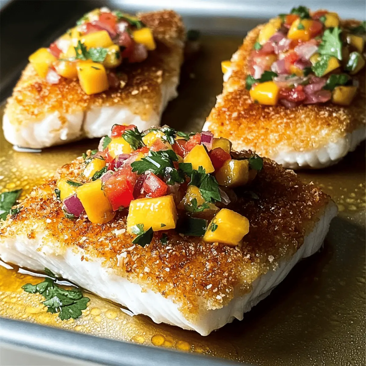 Coconut Crusted Fish with Mango Salsa for a Tropical Feast 4 Coconut Crusted Fish with Mango Salsa
