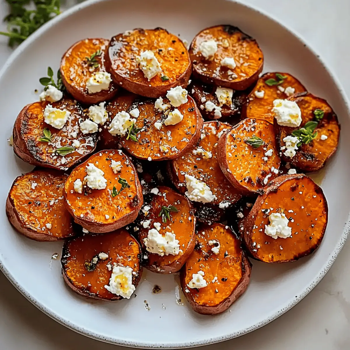 Feta Sweet Potato Rounds