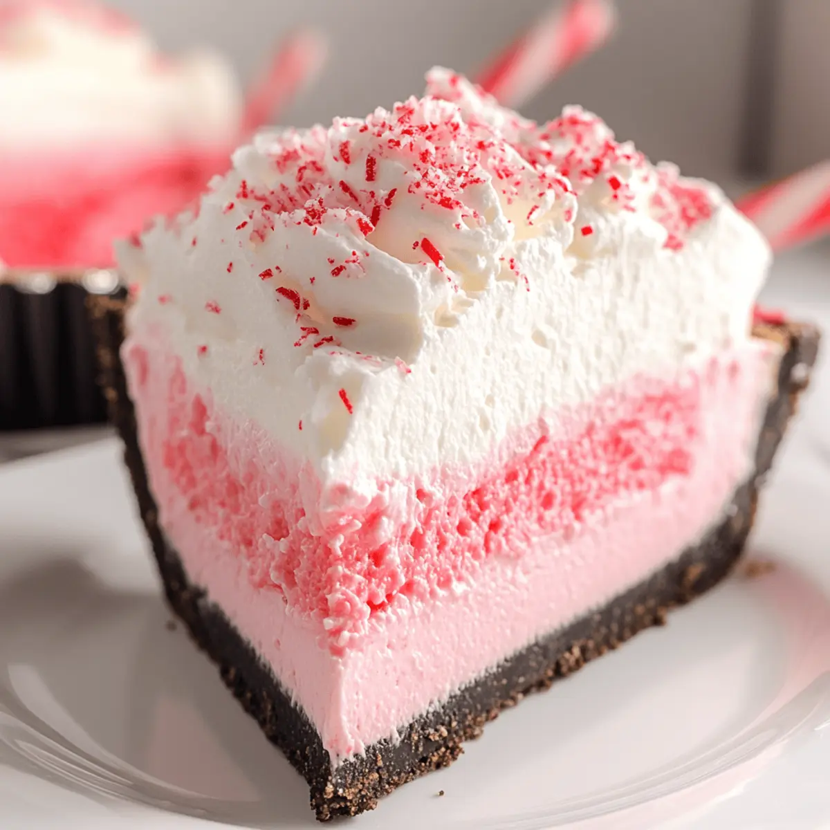 Candy Cane Pie: The Creamy No-Bake Holiday Delight 3 Candy Cane Pie nfpmub