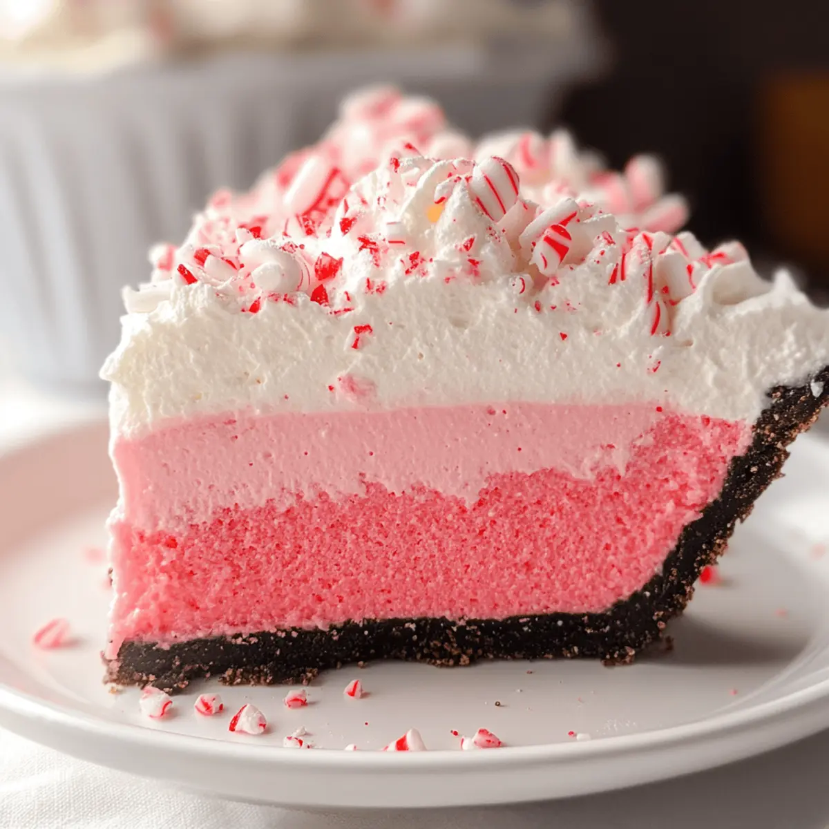 Candy Cane Pie: The Creamy No-Bake Holiday Delight 1 Candy Cane Pie qaoahj