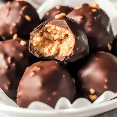 Chocolate Covered Peanut Butter Balls with Rice Krispies Bliss 19 Chocolate Covered Peanut Butter Balls with Rice Krispies