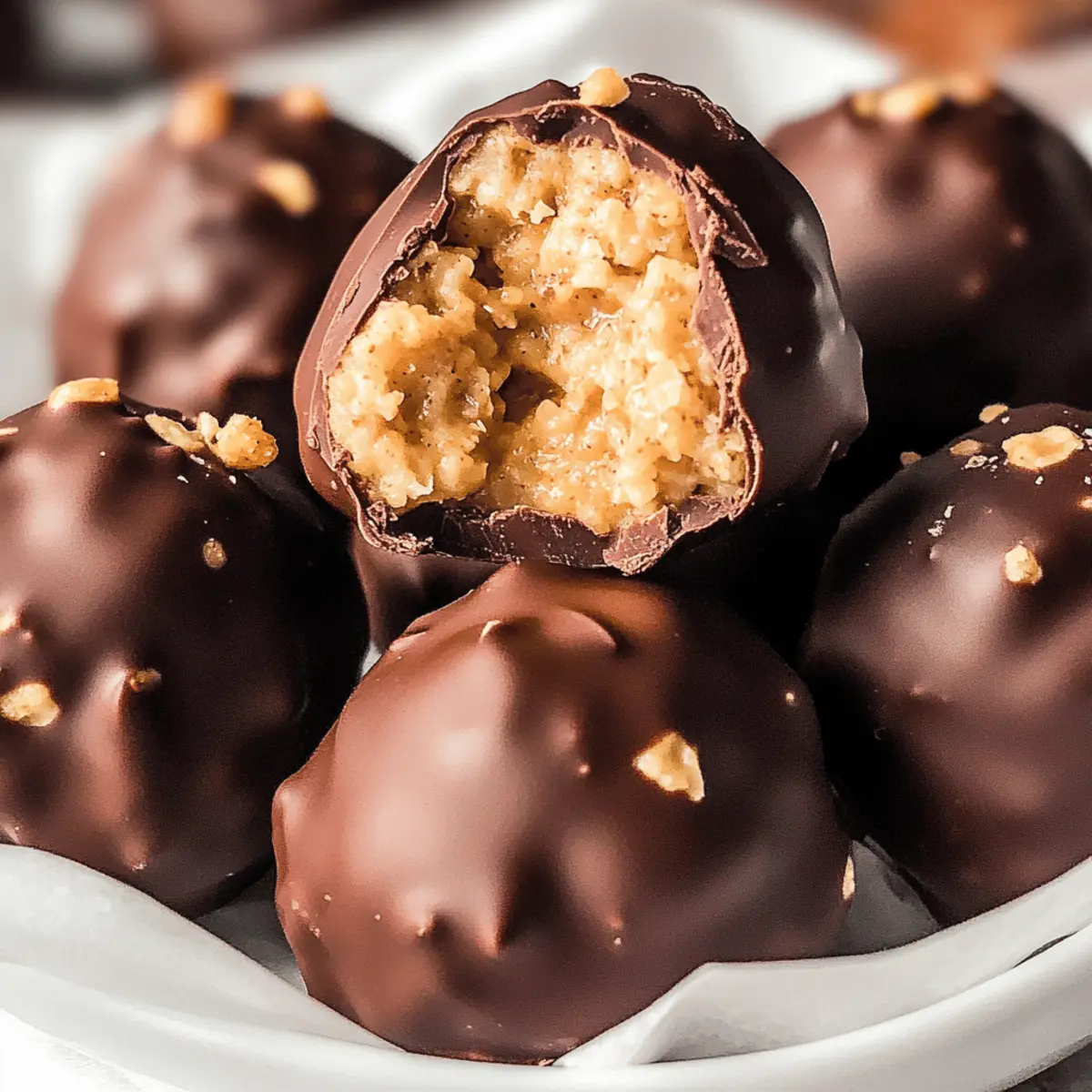 Chocolate Covered Peanut Butter Balls with Rice Krispies Bliss 1 Chocolate Covered Peanut Butter Balls with Rice Krispies utdhcp