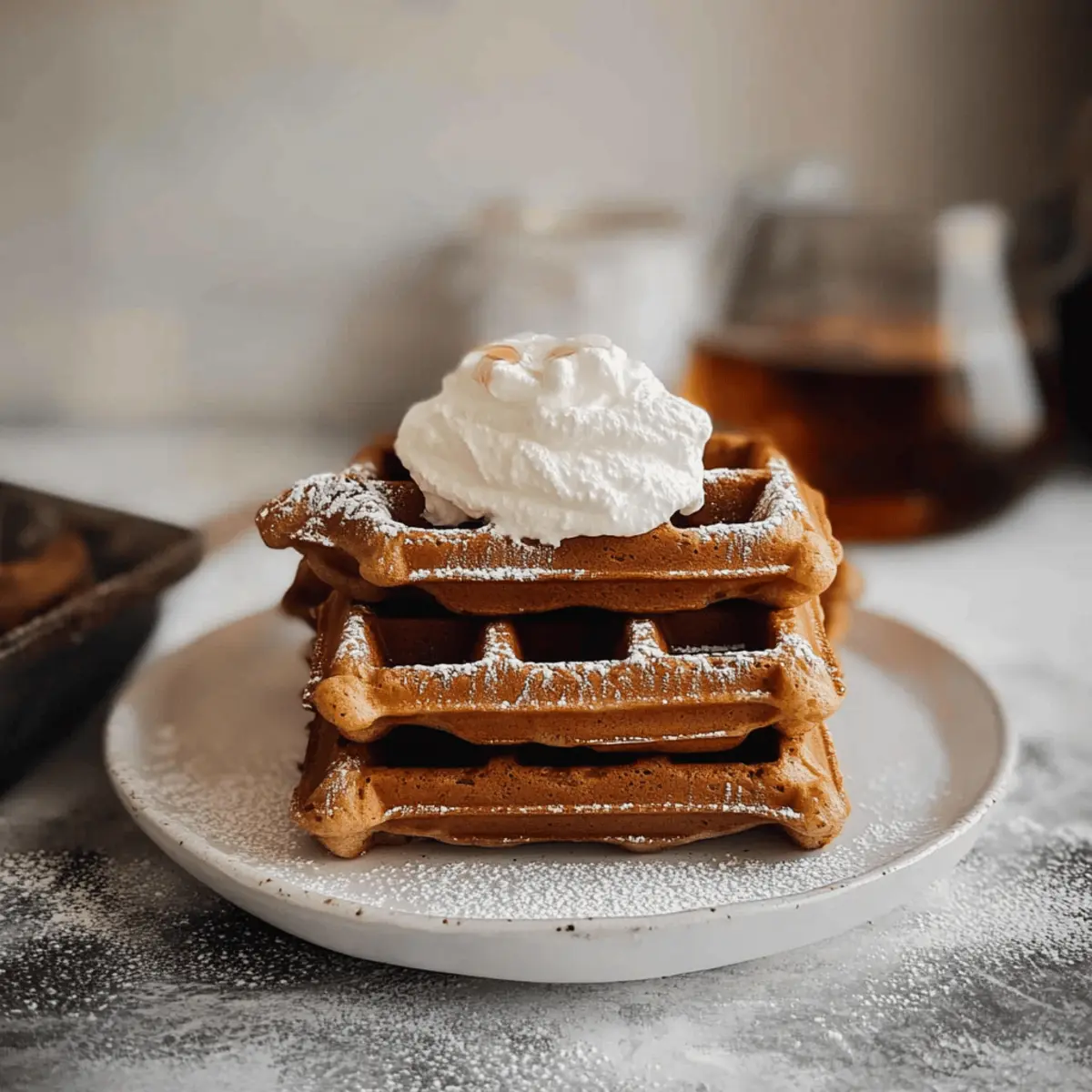 Cozy Up with Christmas Morning Gingerbread Waffles 3 Christmas Morning Gingerbread Waffles ciypvo