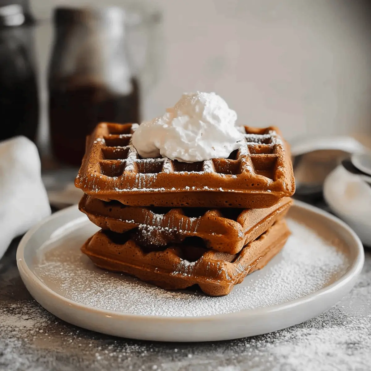 Cozy Up with Christmas Morning Gingerbread Waffles 1 Christmas Morning Gingerbread Waffles lidazj