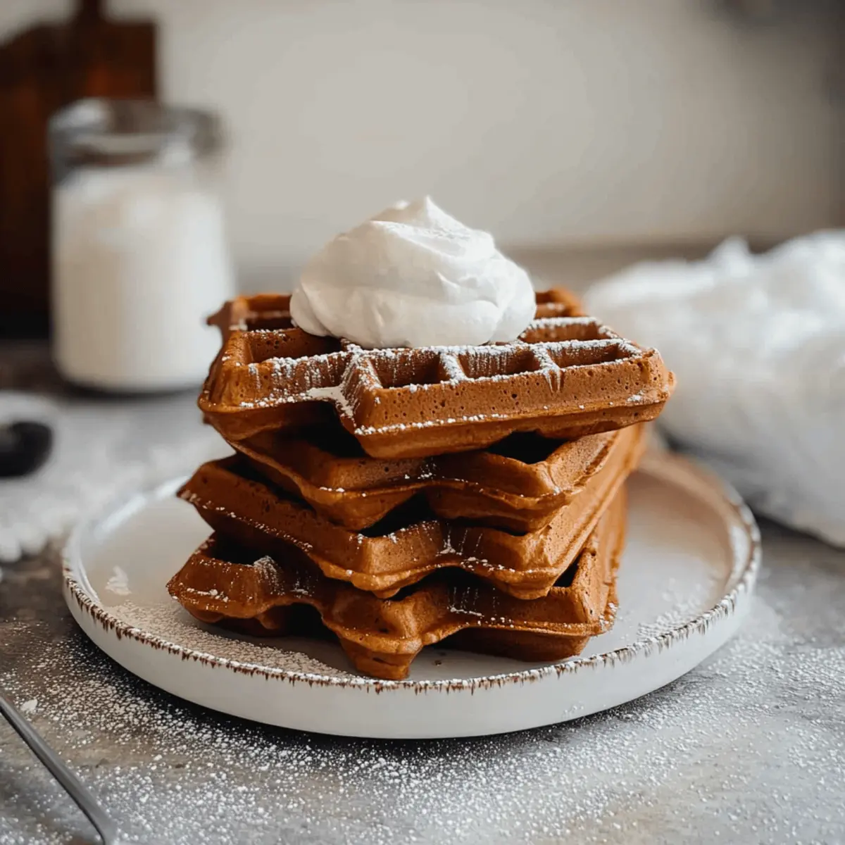 Cozy Up with Christmas Morning Gingerbread Waffles 2 Christmas Morning Gingerbread Waffles rukeww