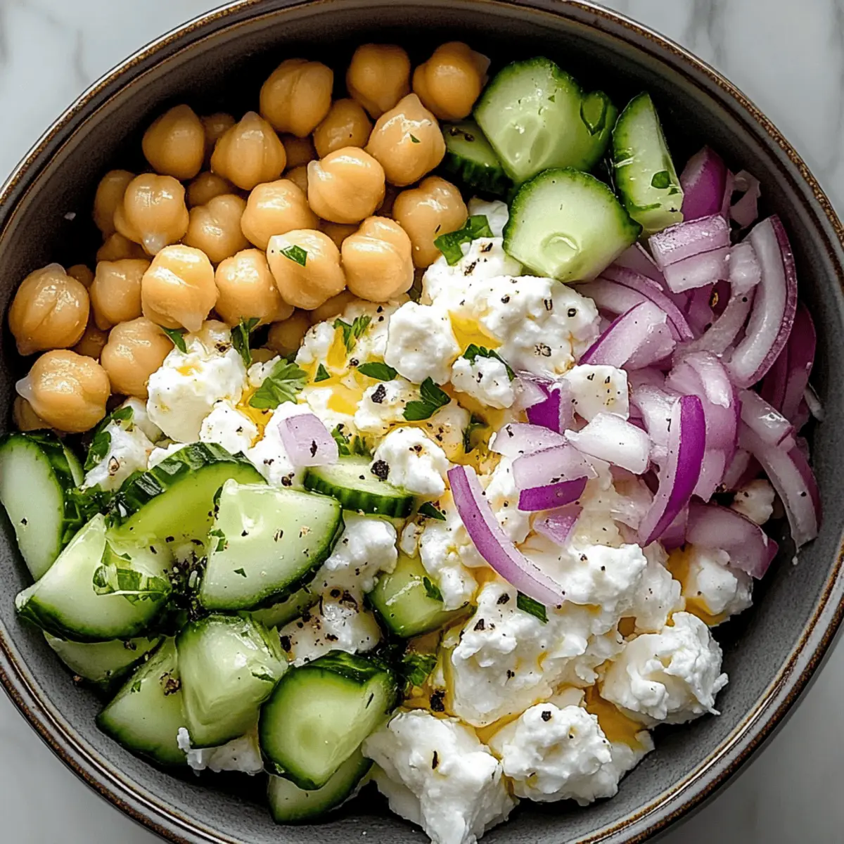 Cottage Cheese and Chickpea Salad mgaqry