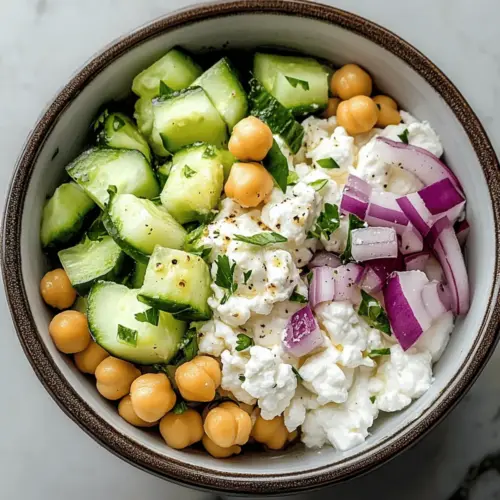 Cottage Cheese and Chickpea Salad