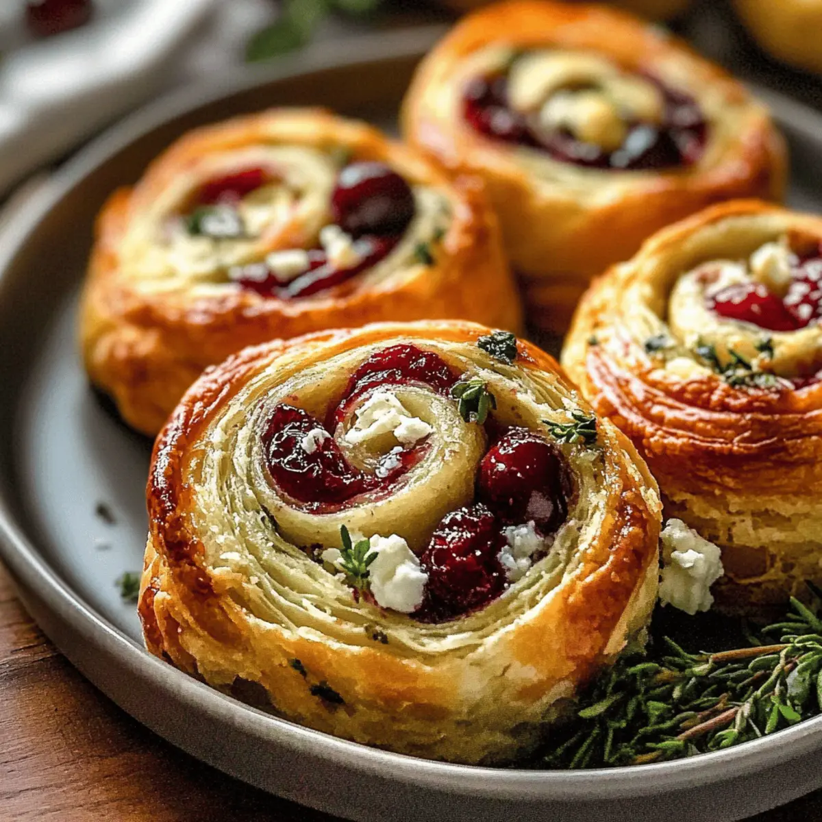 Cranberry Cream Cheese Pinwheels with Feta & Herbs Delight 4 Cranberry Cream Cheese Pinwheels with Feta & Herbs