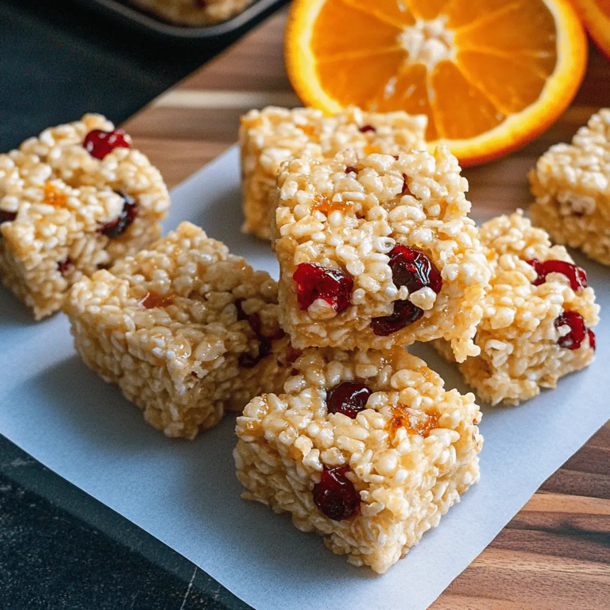 Cranberry Orange Rice Krispie Treats for Festive Cheer 3 Cranberry Orange Rice Krispie Treats dgnr7y