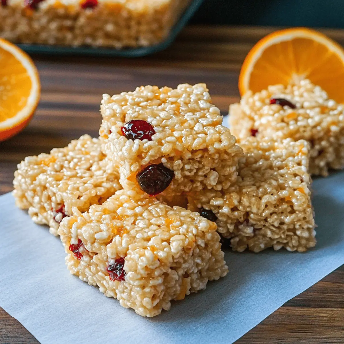 Cranberry Orange Rice Krispie Treats for Festive Cheer 1 Cranberry Orange Rice Krispie Treats tncdkl