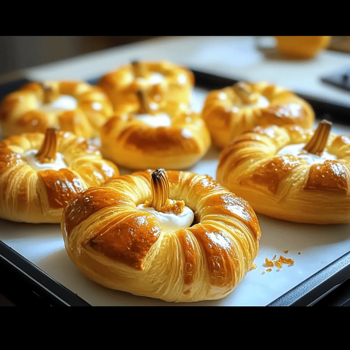 Crescent Pumpkins with Cream Cheese and Pumpkin Pie osggyl