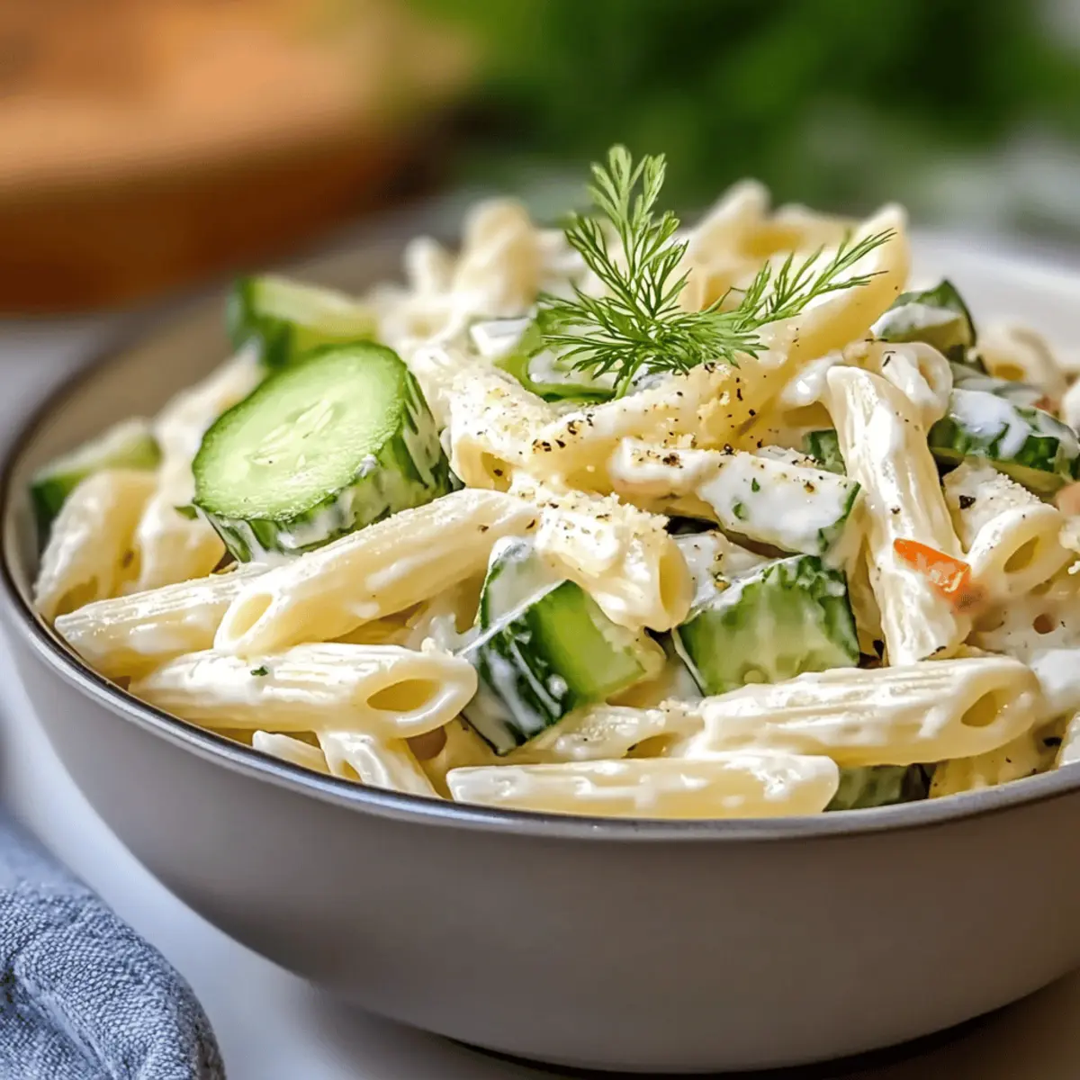 Cucumber Pasta Salad mazc6u