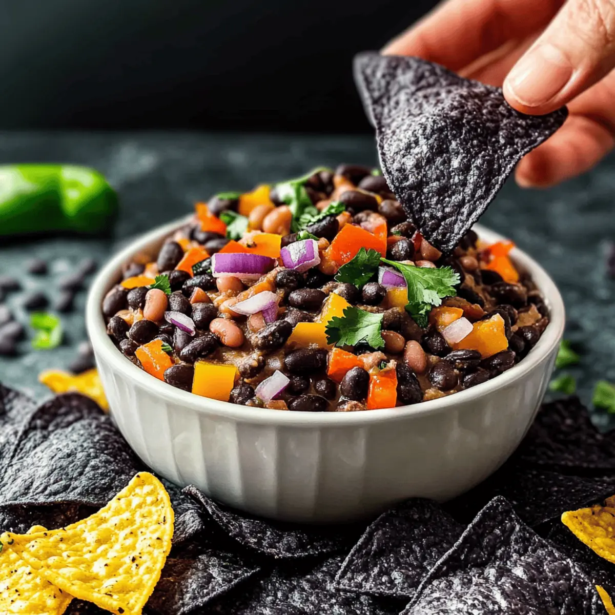 Festive Halloween Bean Dip Recipe That's Healthy and Delicious 3 Halloween Bean Dip ytwnnq