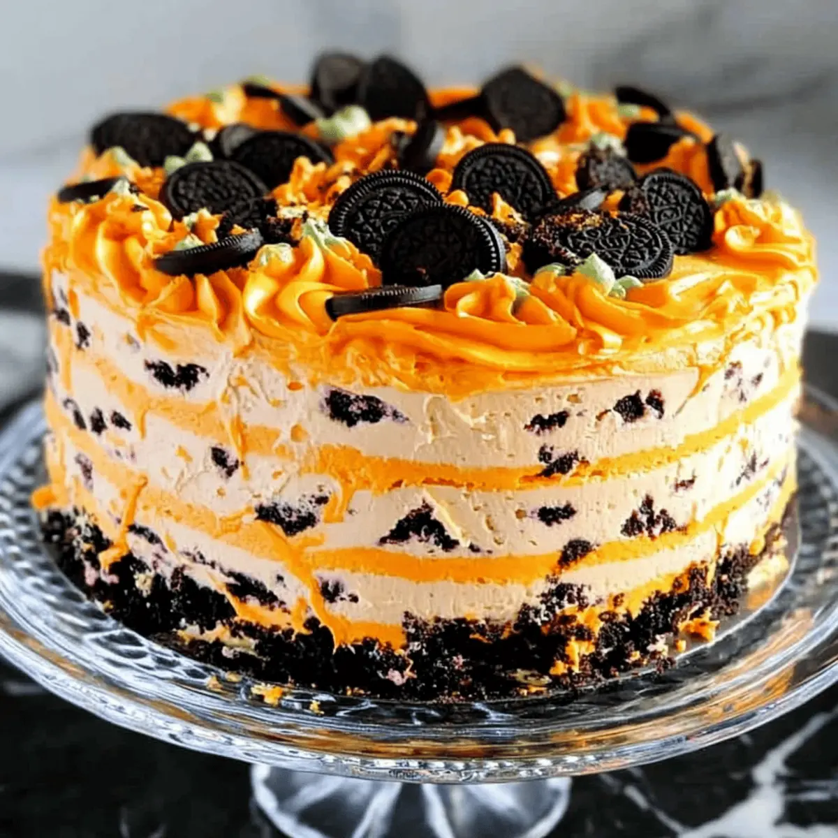 Irresistible Halloween Icebox Cake with Oreo Layers 1