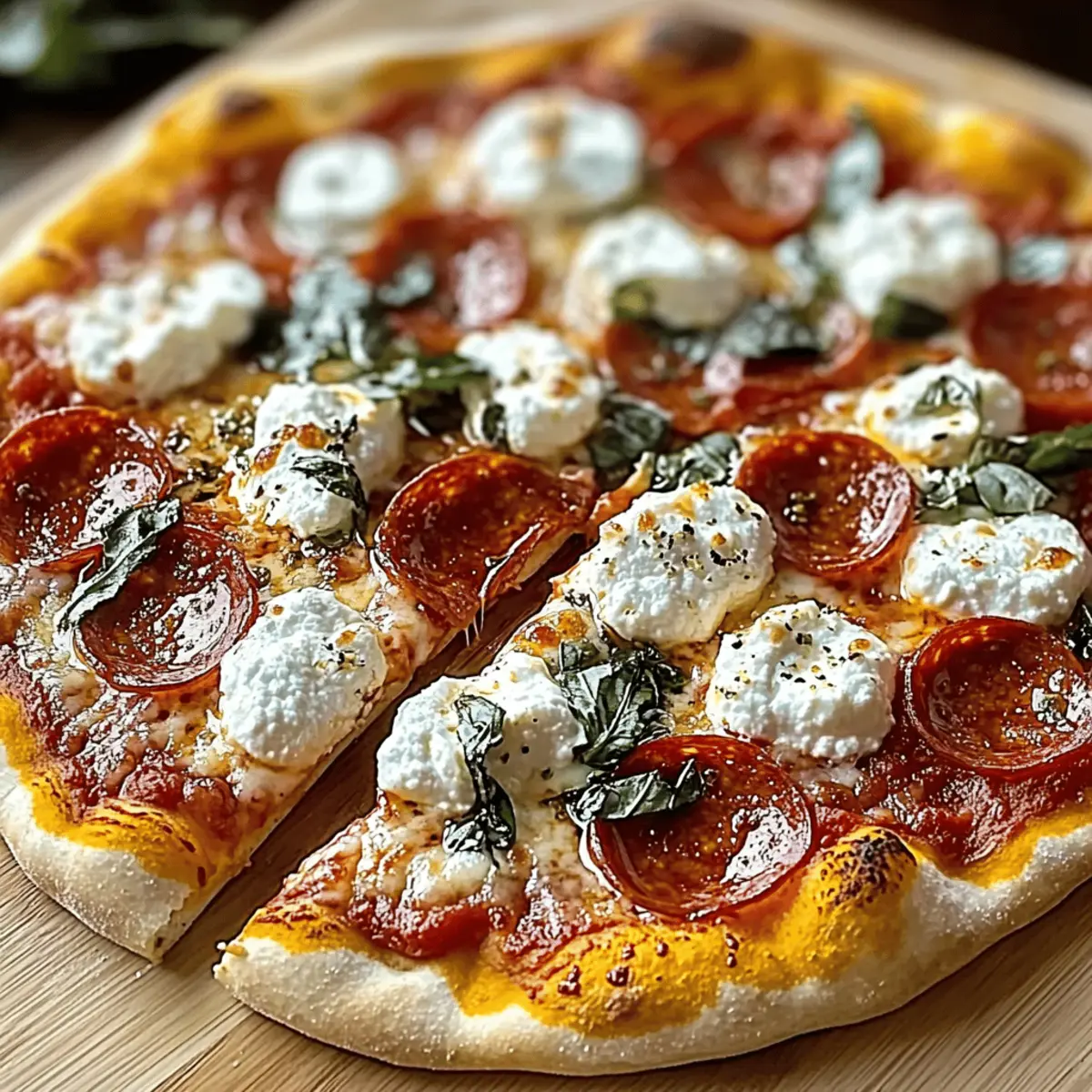 Honey Pizza Recipe with Pepperoni Ricotta mmel3l