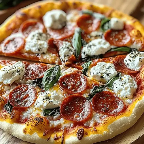 Honey Pizza Recipe with Pepperoni & Ricotta