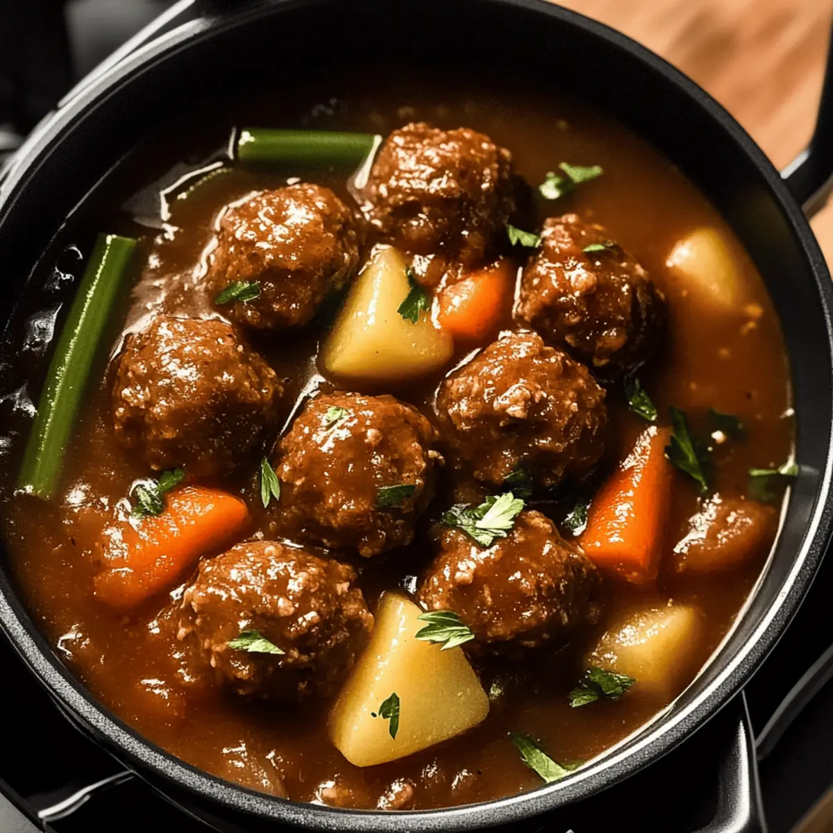 Comforting Meatball Stew Perfect for Cozy Nights In 2