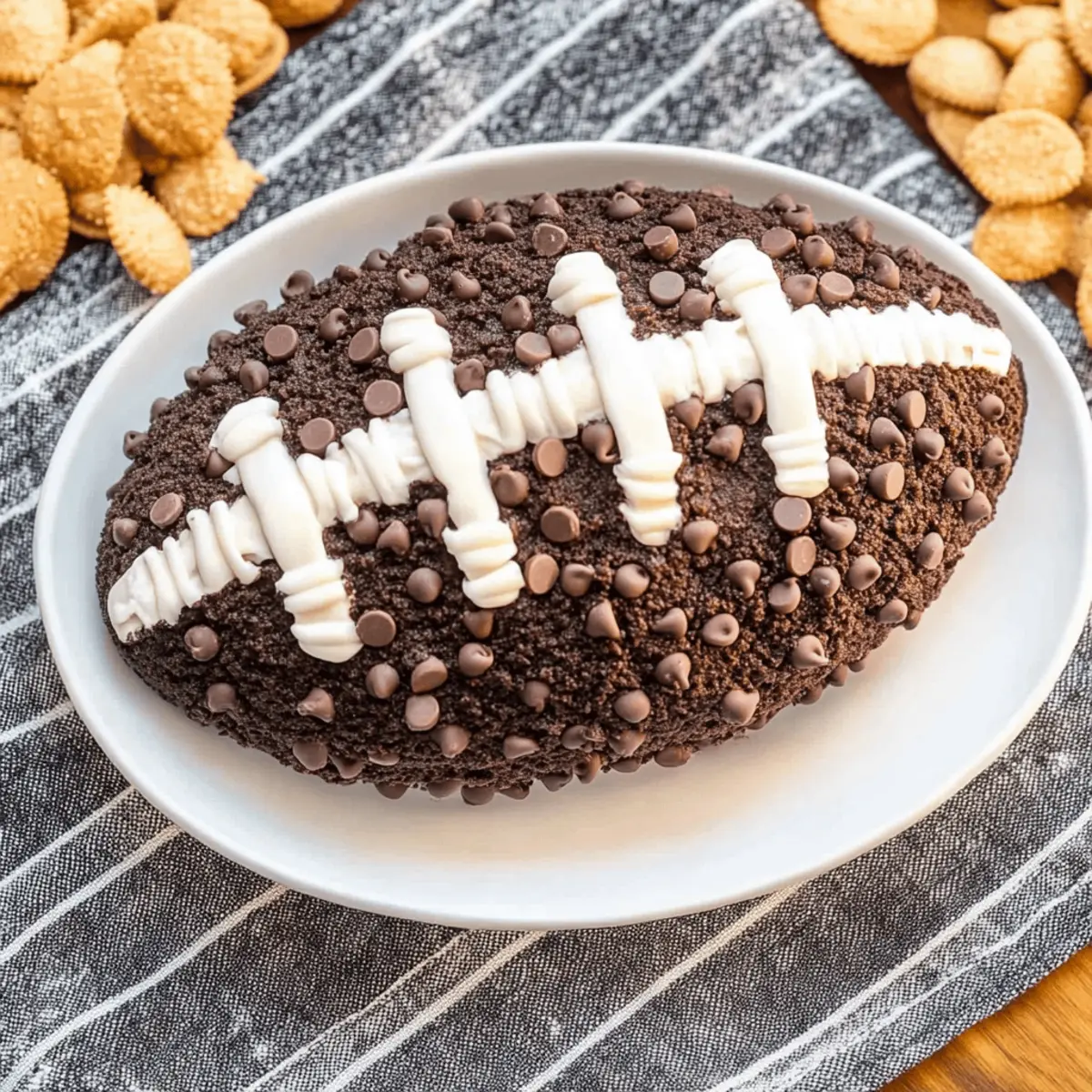 Oreo Cream Cheese Football Dip: Your Game Day Sweet Spot 1 Oreo Cream Cheese Football Dip n9nwp5