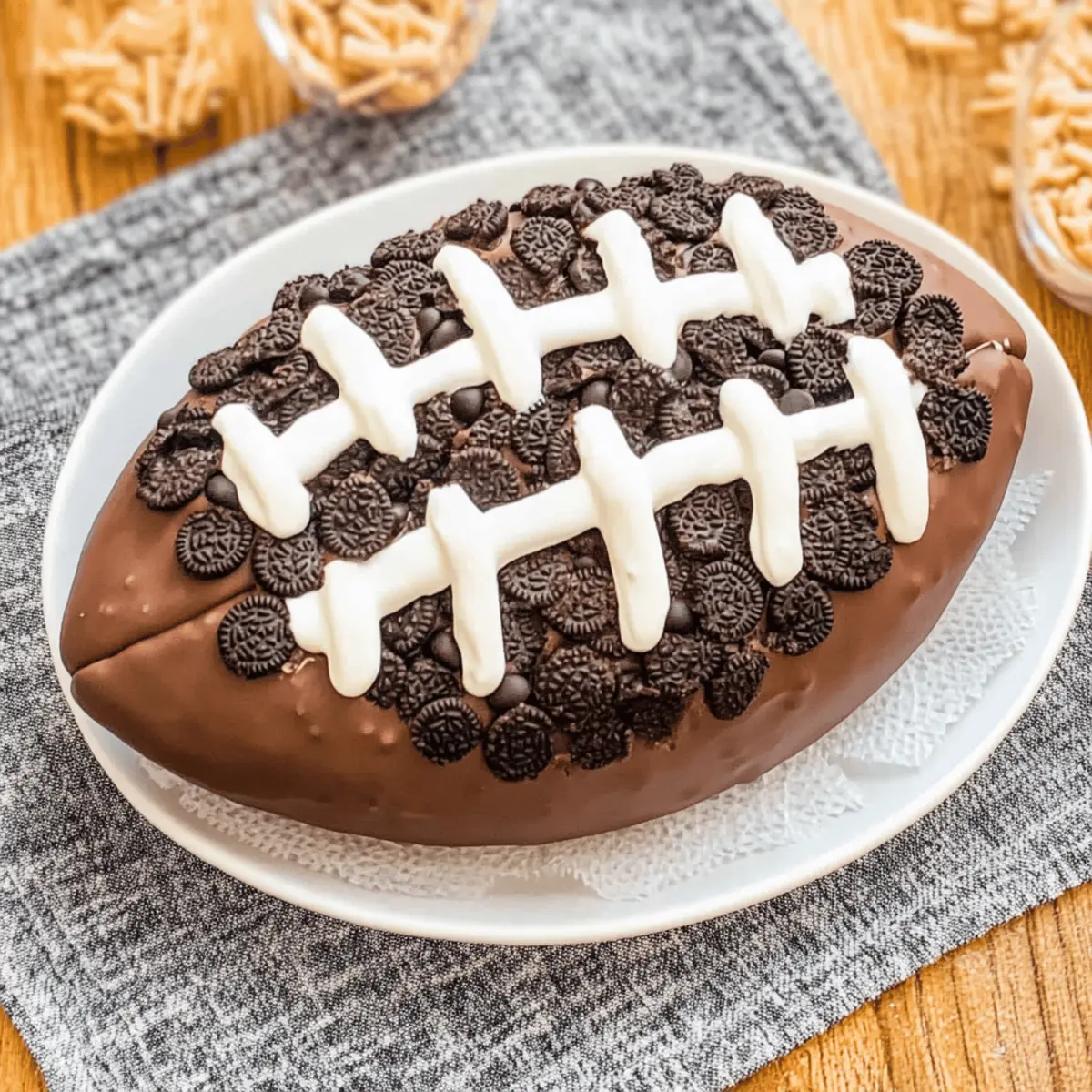 Oreo Cream Cheese Football Dip: Your Game Day Sweet Spot 3