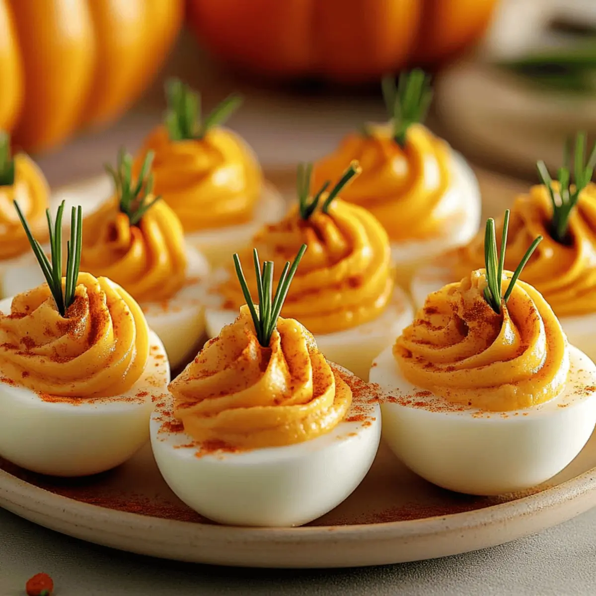 Adorable Pumpkin Patch Deviled Eggs for Festive Gatherings 2 Pumpkin Patch Deviled Eggs qepdew