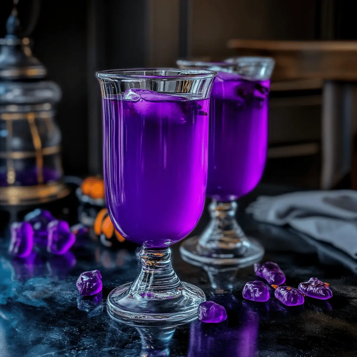 Vibrant Purple People Eater Halloween Punch for Spooky Fun 1