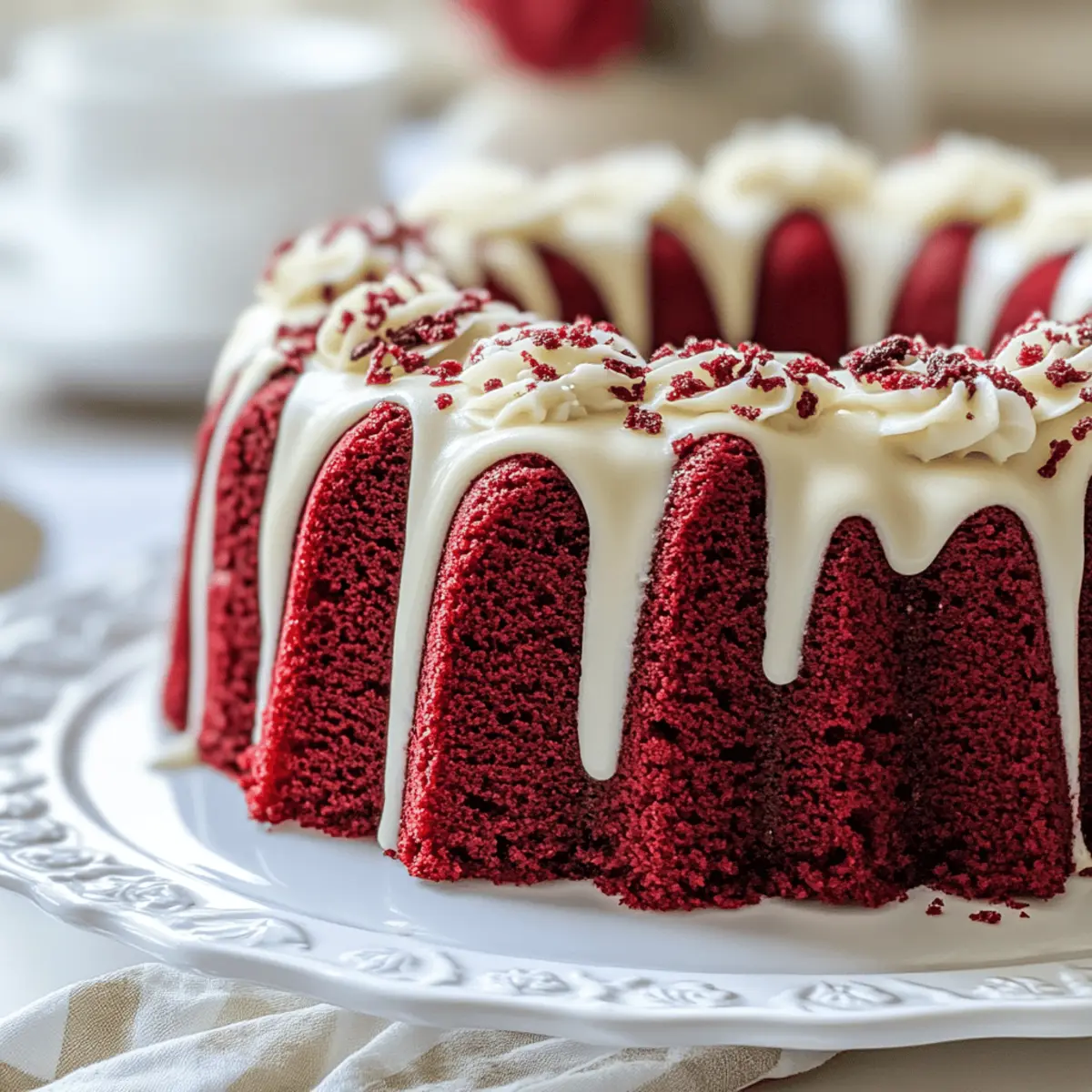 Red Velvet Cream Cheese Pound Cake