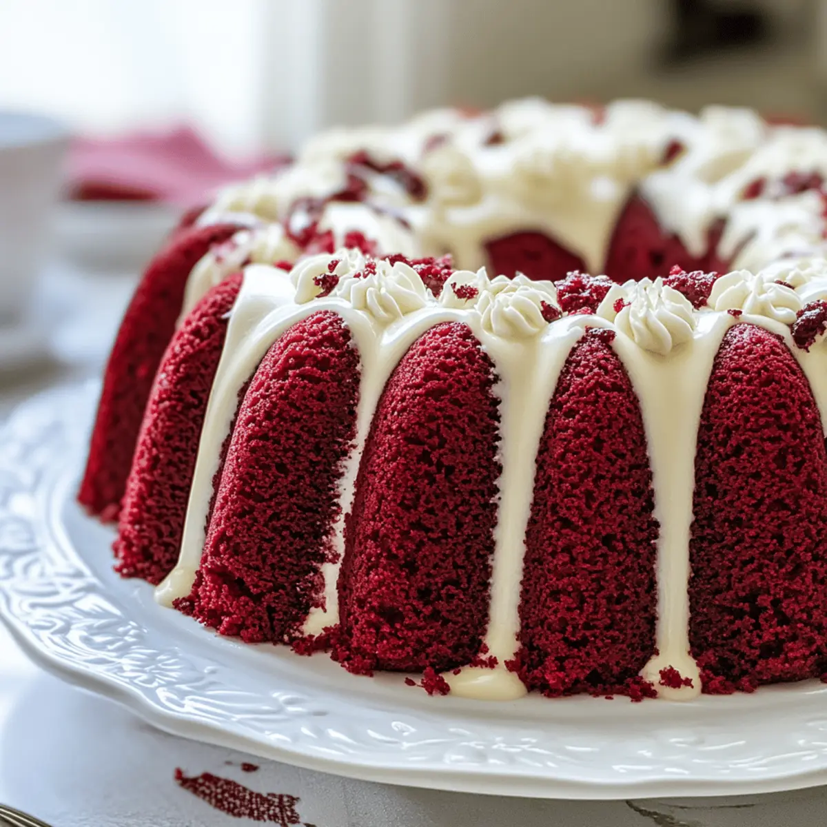Red Velvet Cream Cheese Pound Cake hfvfsd