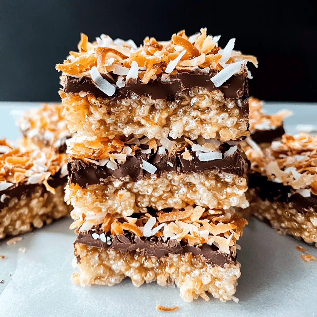 Samoa Rice Krispies: A Chewy Treat You'll Love to Share 3 Samoa Rice Krispies i7zvna