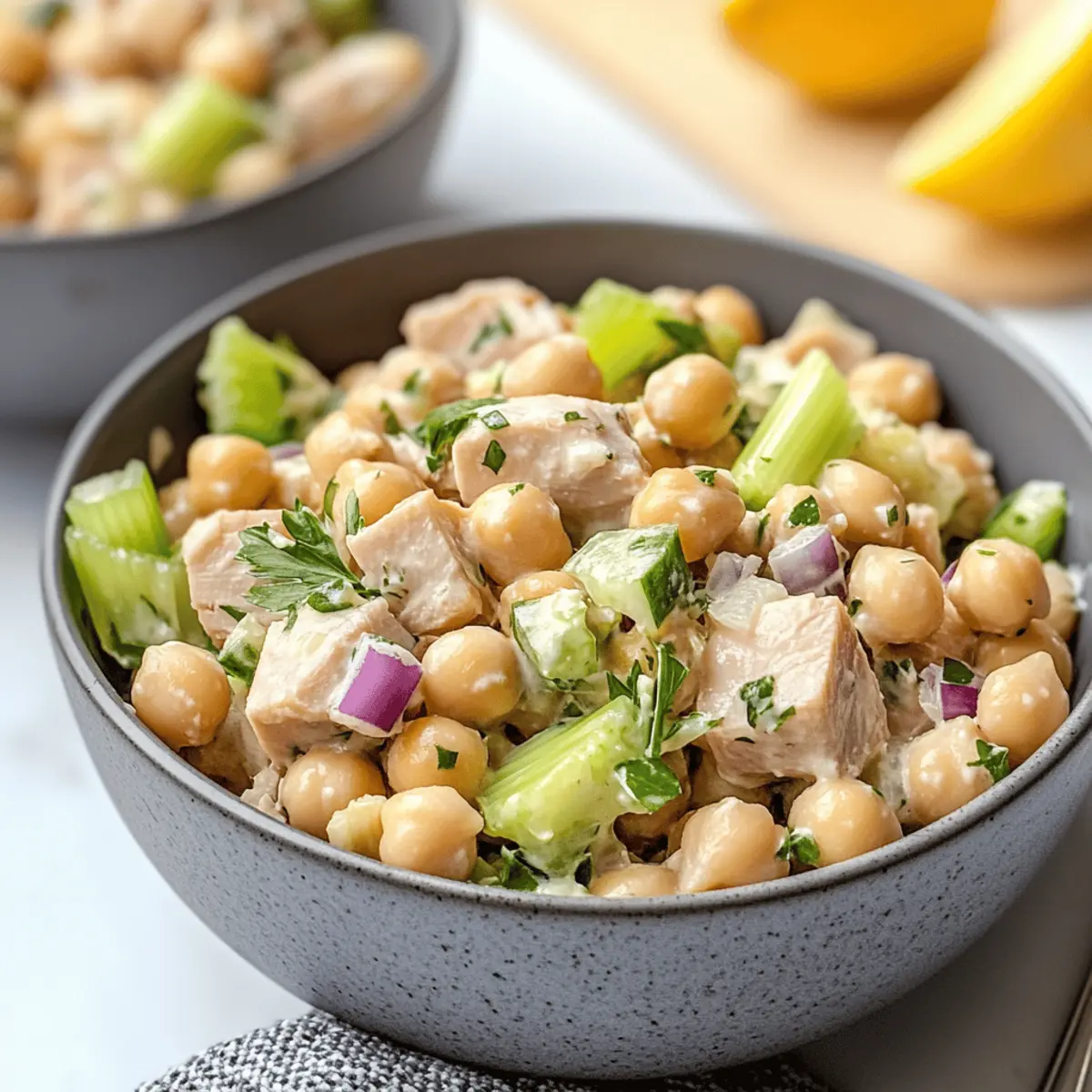 Tuna Garbanzo Bean Salad jooulw