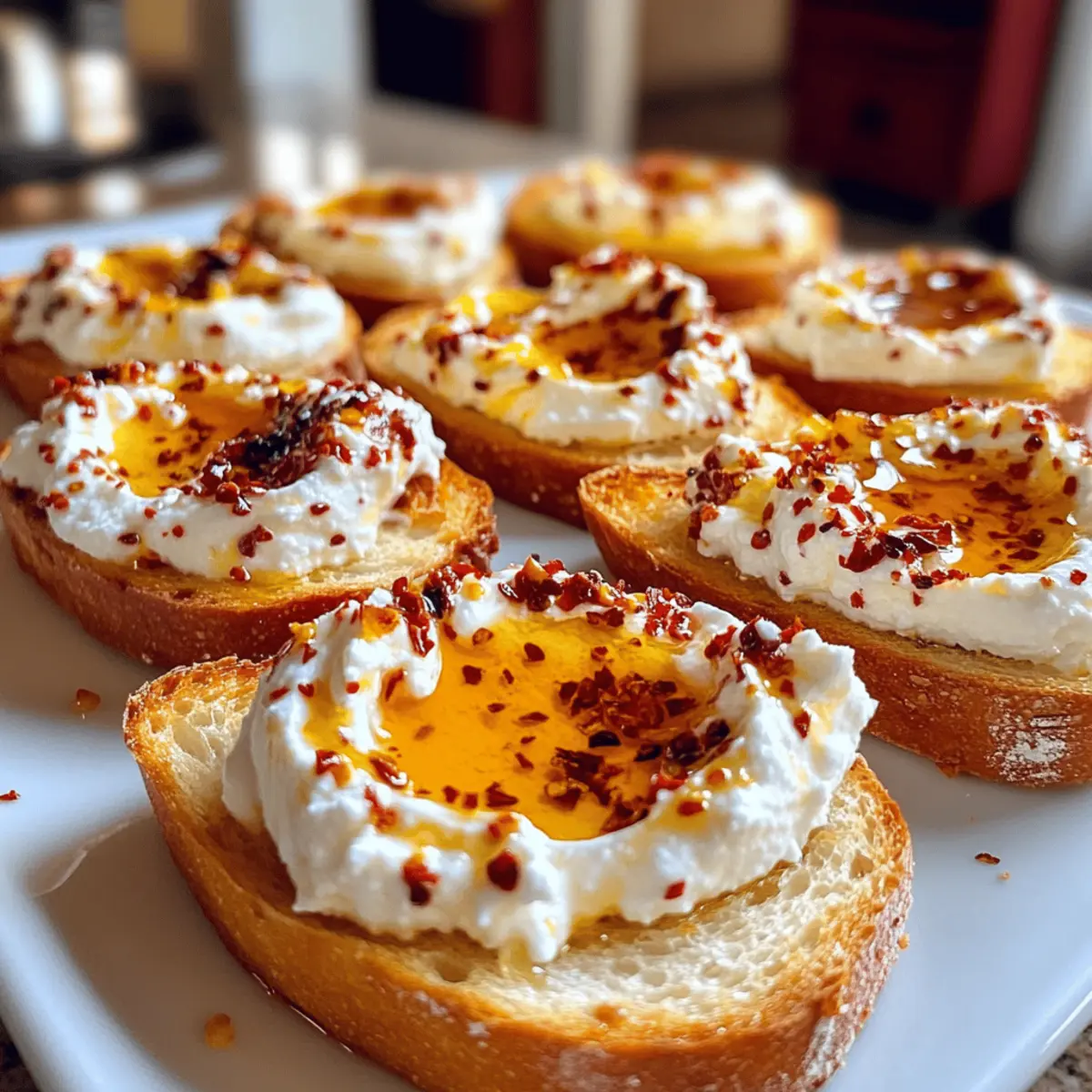 Whipped Feta Crostini with Hot Honey Magic: A Flavor Adventure 4 Whipped Feta Crostini with Hot Honey Magic