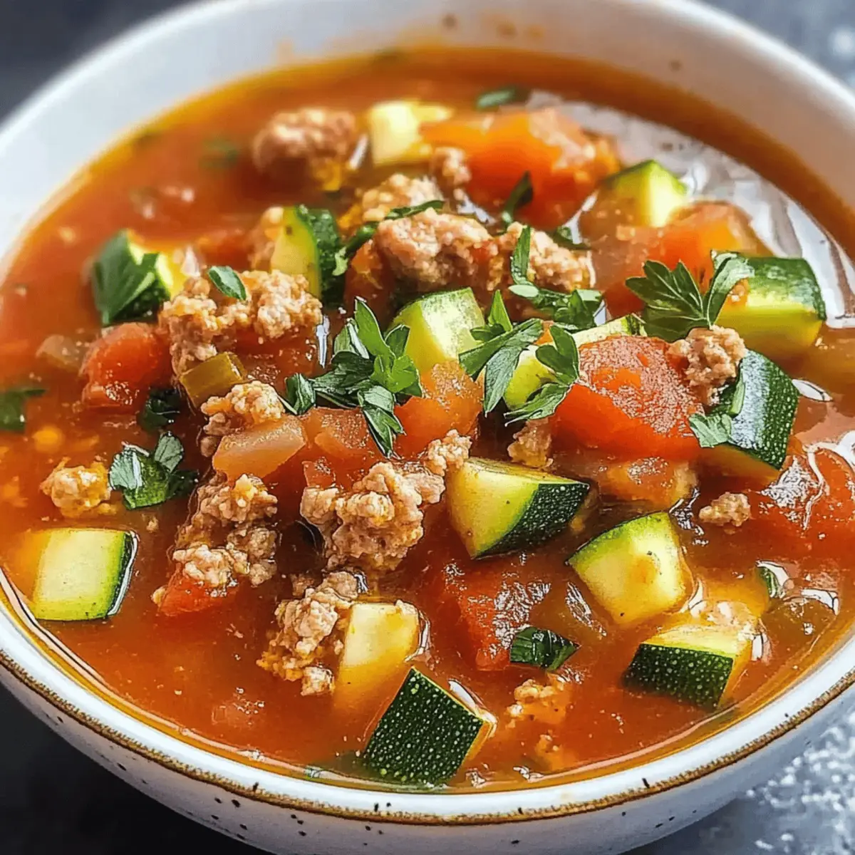Hearty Zucchini Tomato Italian Sausage Soup for Cozy Nights 3