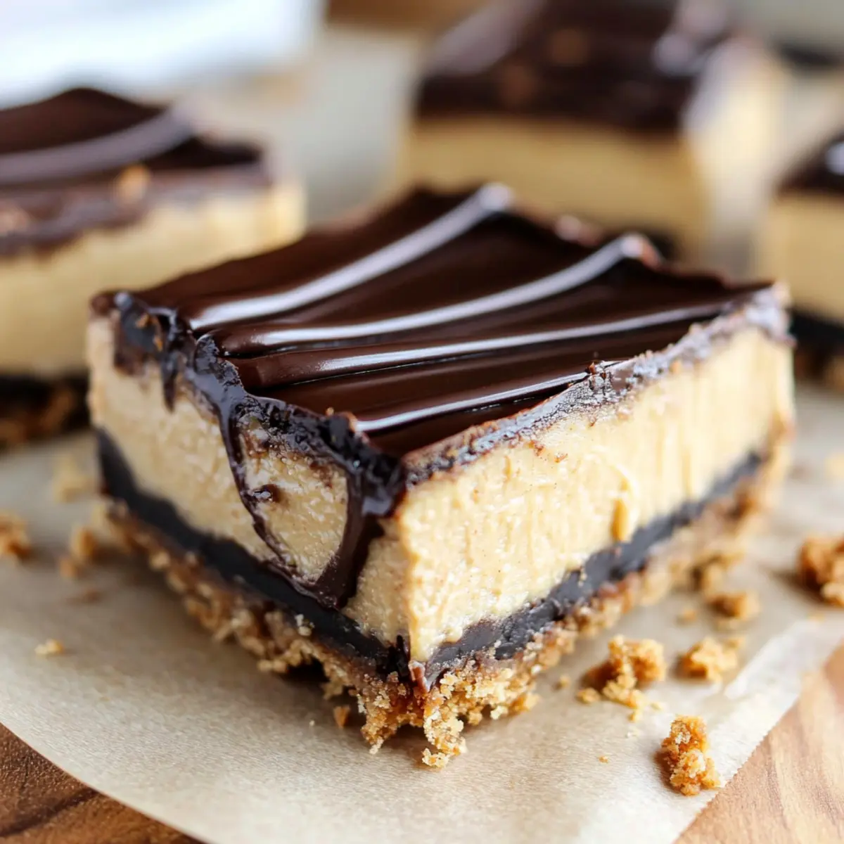 Chocolate Peanut Butter Pretzel Cheesecake Bars