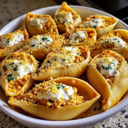 Creamy Pumpkin Ricotta Stuffed Shells