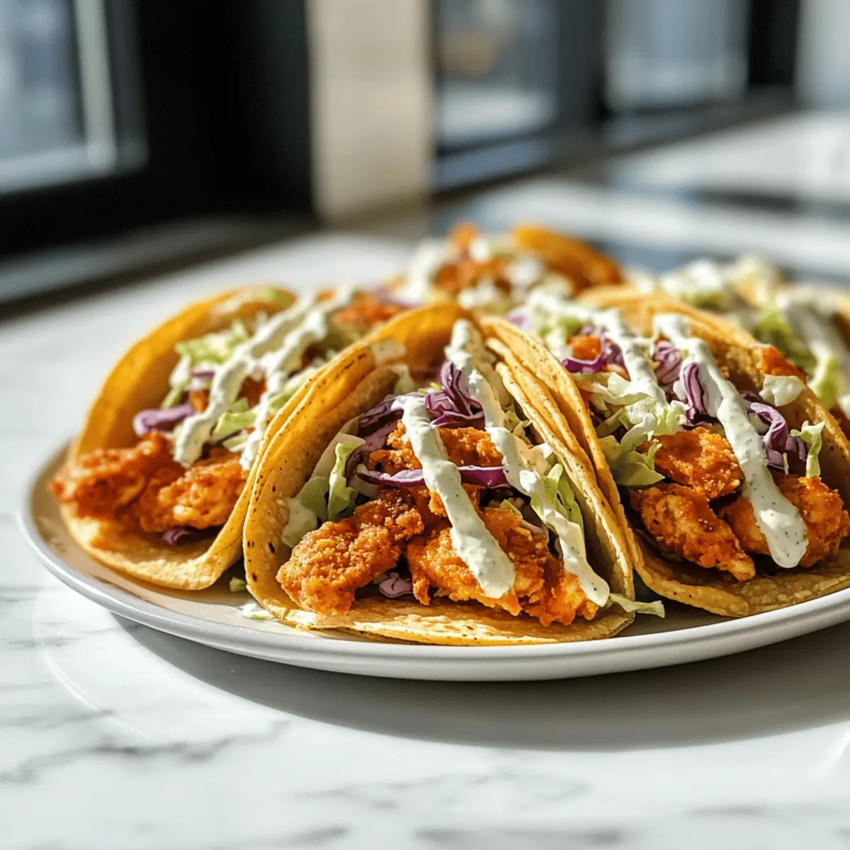 Buffalo Chicken Smash Burger Tacos j4spjg