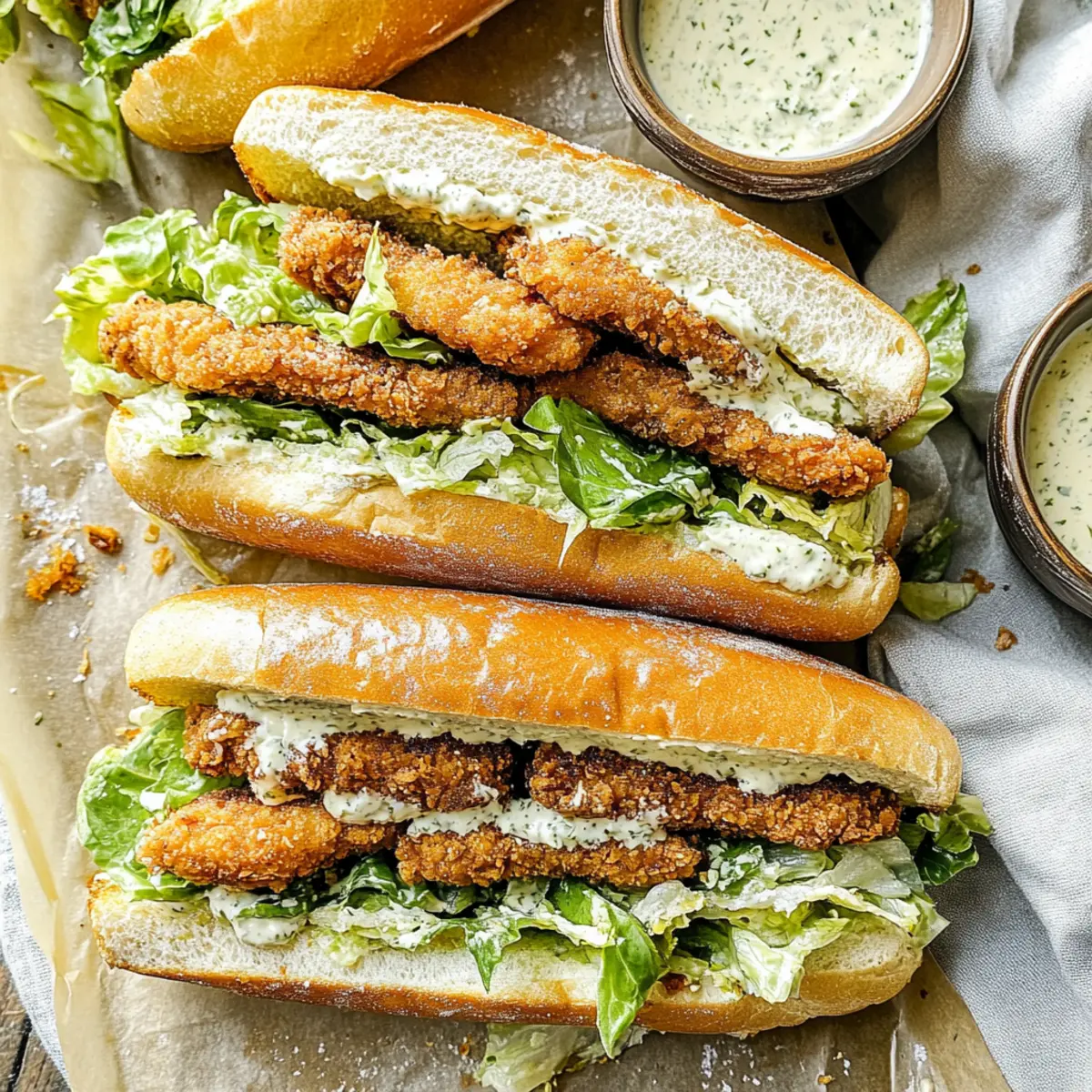 Chicken Caesar Sandwiches gwlusm