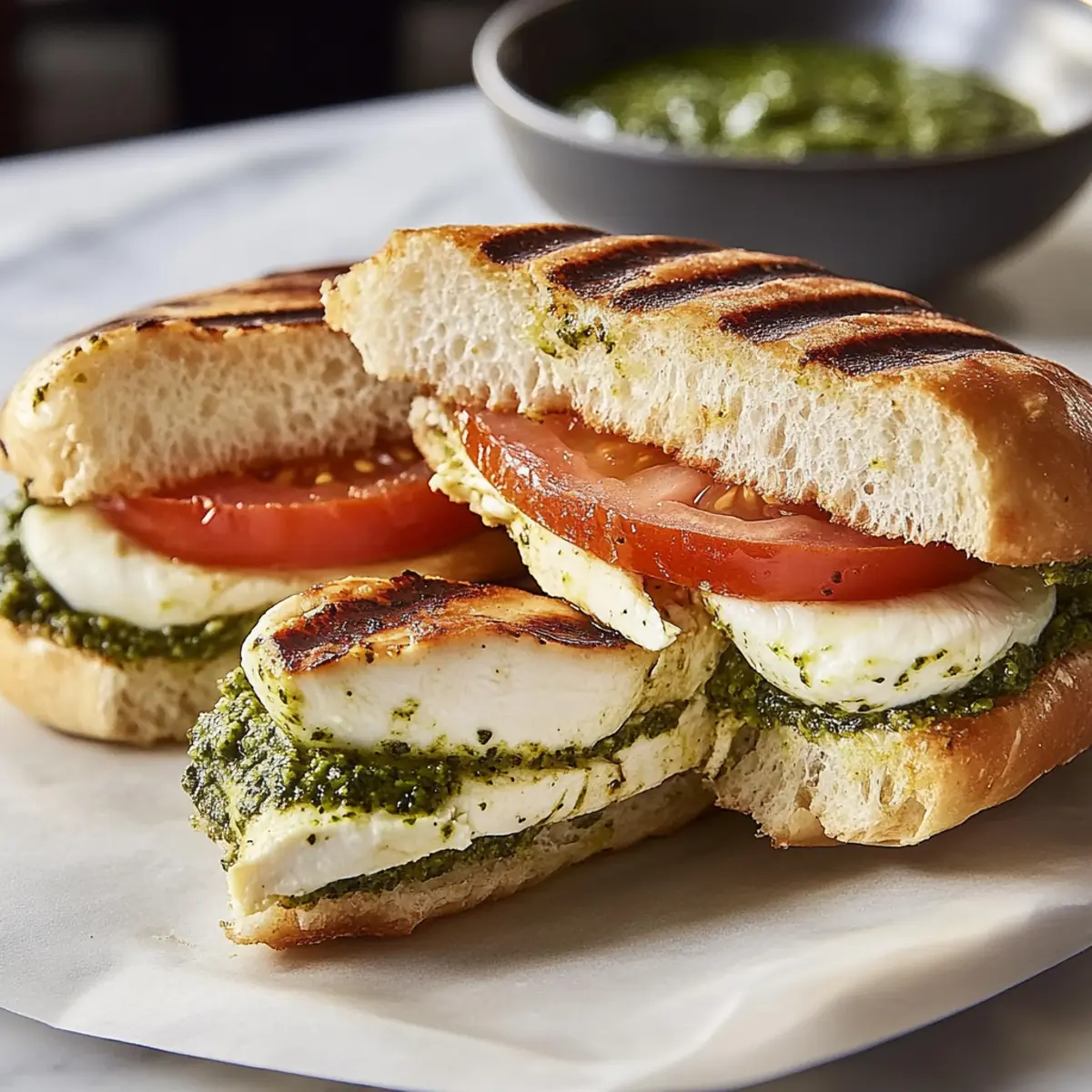 Chicken Pesto Sandwiches iydz58