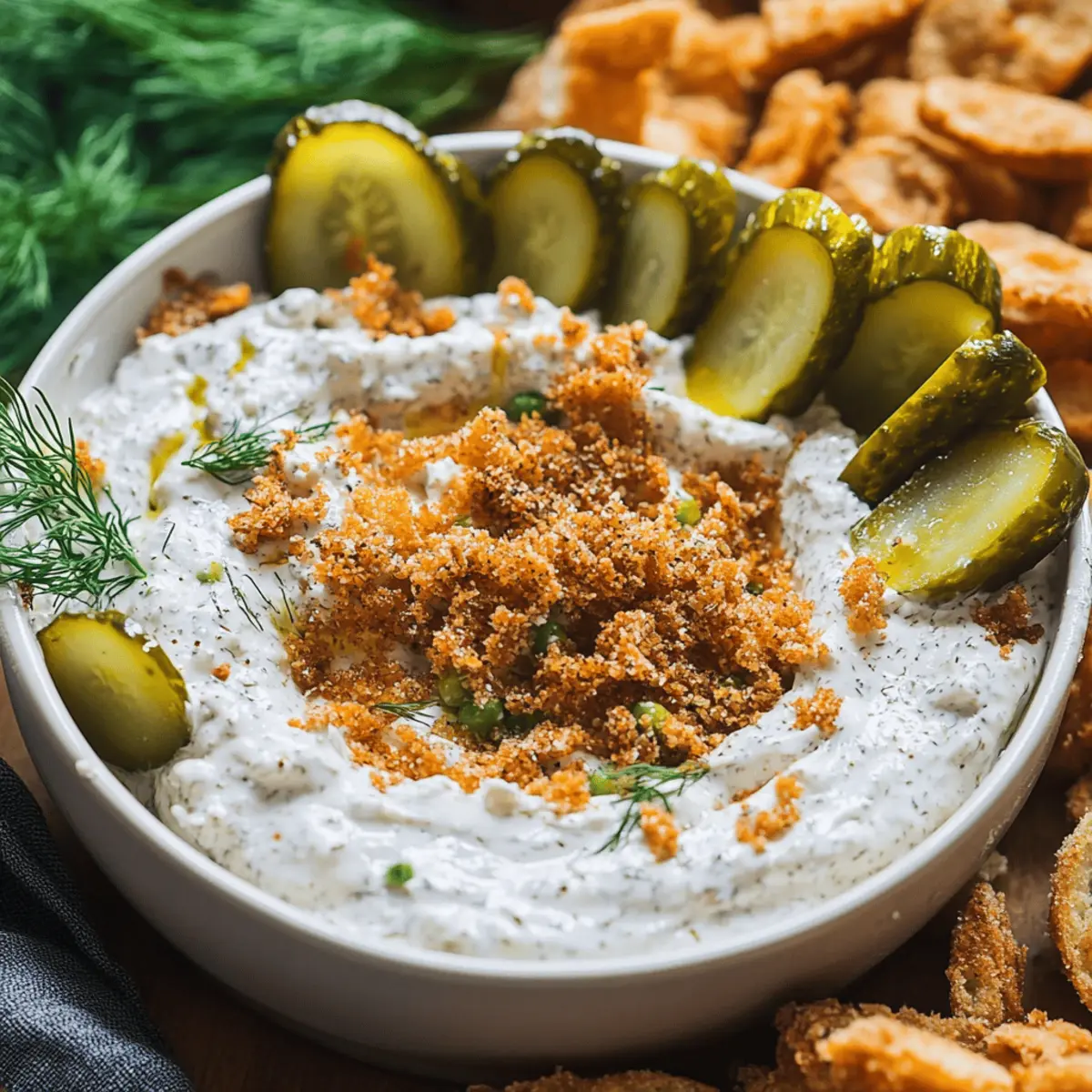 Creamy Fried Pickle and Ranch Dip That's Perfect for Snacking 2 Fried Pickle and Ranch Dip nca6yc