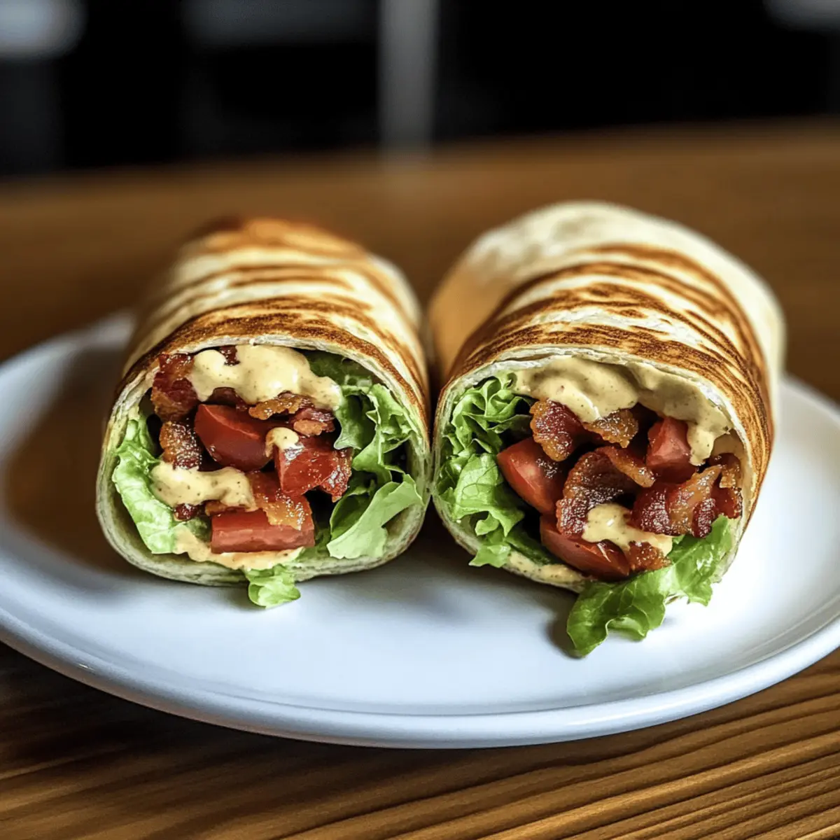 Gourmet BLT Wraps with Secret Sauce ijqlwa