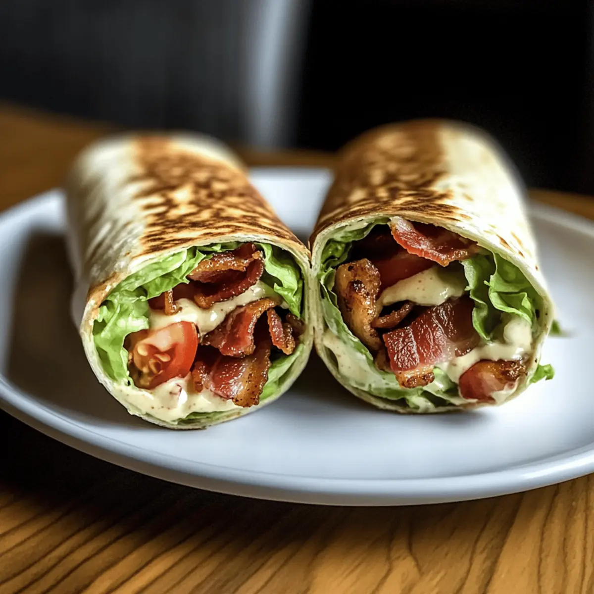 Gourmet BLT Wraps with Secret Sauce pnhncb