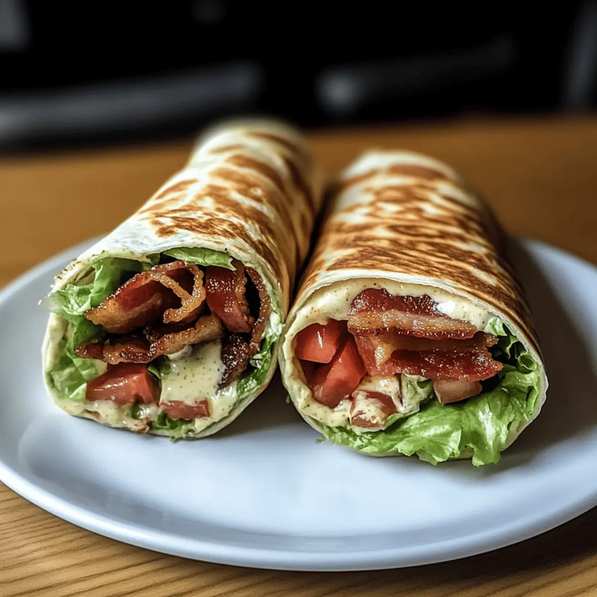 Gourmet BLT Wraps with Secret Sauce ujlk4u